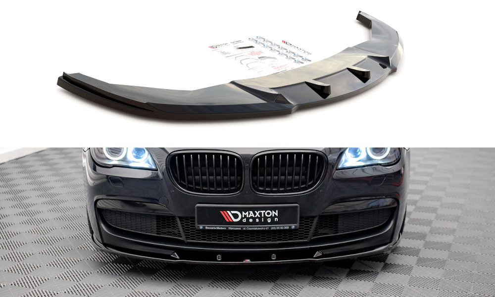 Front Ansatz V.2 für BMW 7 M-Paket F01 schwarz Hochglanz