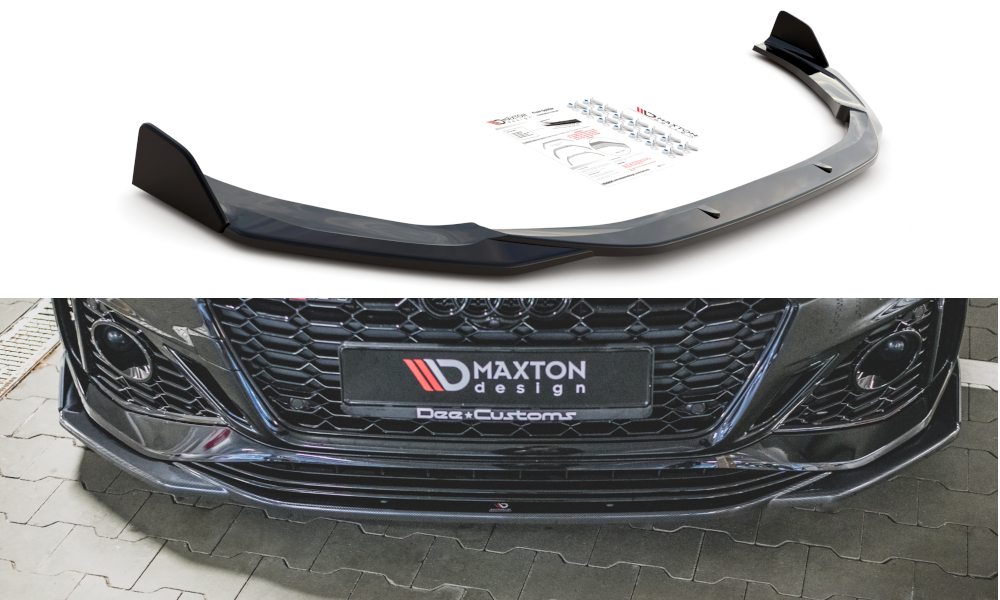 Front Ansatz +Flaps für V.1 Audi RS5 F5 Facelift