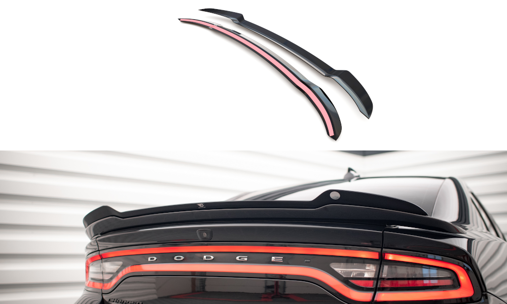 Spoiler CAP für Dodge Charger SRT Mk7 Facelift schwarz Hochglanz