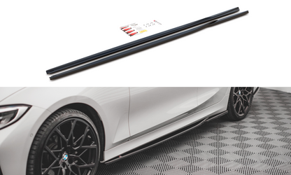 Seitenschweller Ansatz für BMW 3er G20 / G21 schwarz matt