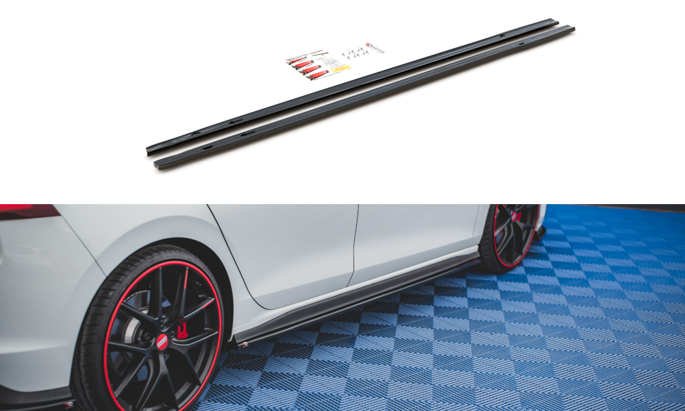 Seitenschweller Ansatz für Volkswagen Golf 8 GTI Carbon Look