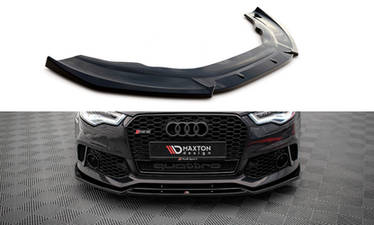 Front Ansatz für Audi A6 RS6 Look C7 schwarz matt