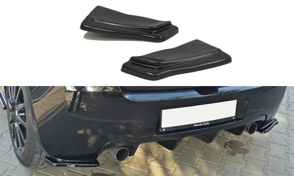Heck Ansatz Flaps Diffusor für RENAULT CLIO III RS Carbon Look