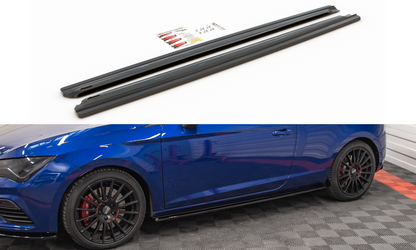 Seitenschweller Ansatz für Seat Leon Cupra / FR SC Mk3 / Mk3 FL Carbon Look