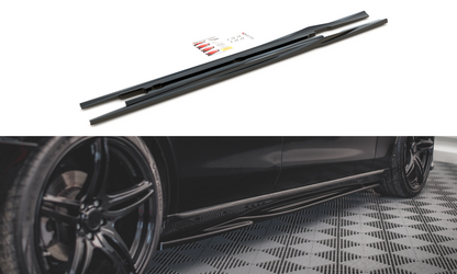 Seitenschweller Ansatz für Mercedes-Benz E W213 Carbon Look