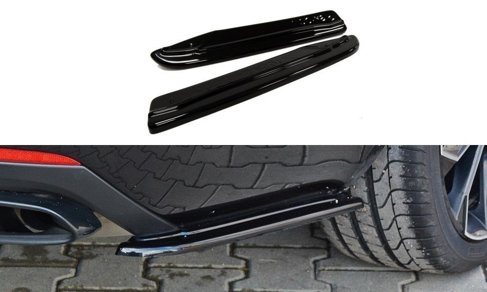 Heck Ansatz Flaps Diffusor für SKODA OCTAVIA III RS FACELIFT Carbon Look