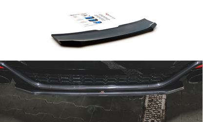 Mittlerer Diffusor Heck Ansatz für Audi RS5 F5 Facelift Carbon Look