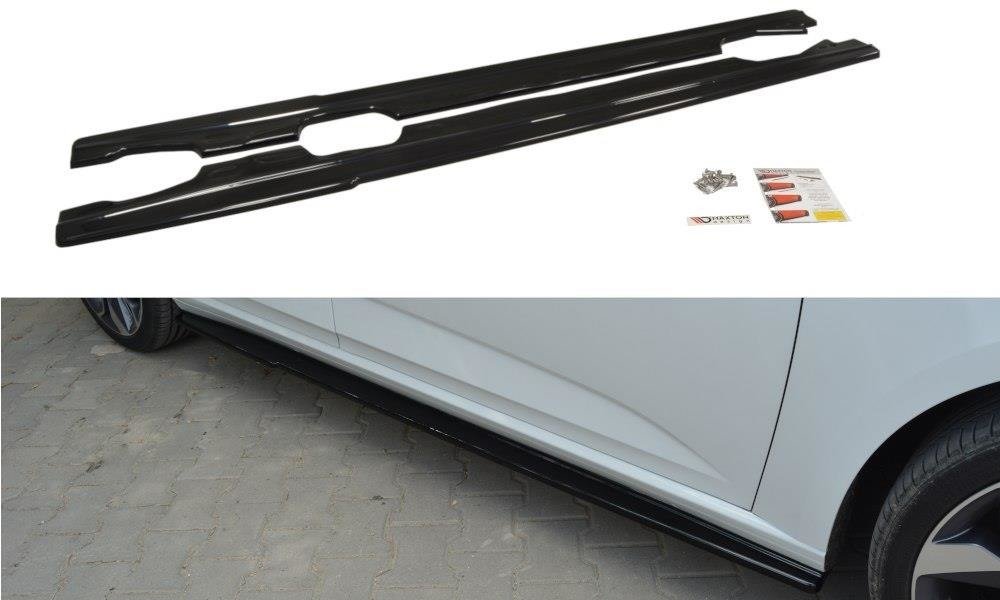 Seitenschweller Ansatz für Renault Megane Mk4 Hatchback Carbon Look