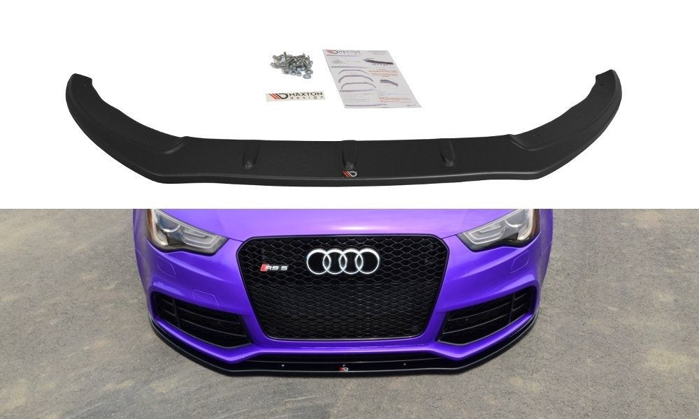 Front Ansatz für AUDI RS5 8T schwarz Hochglanz