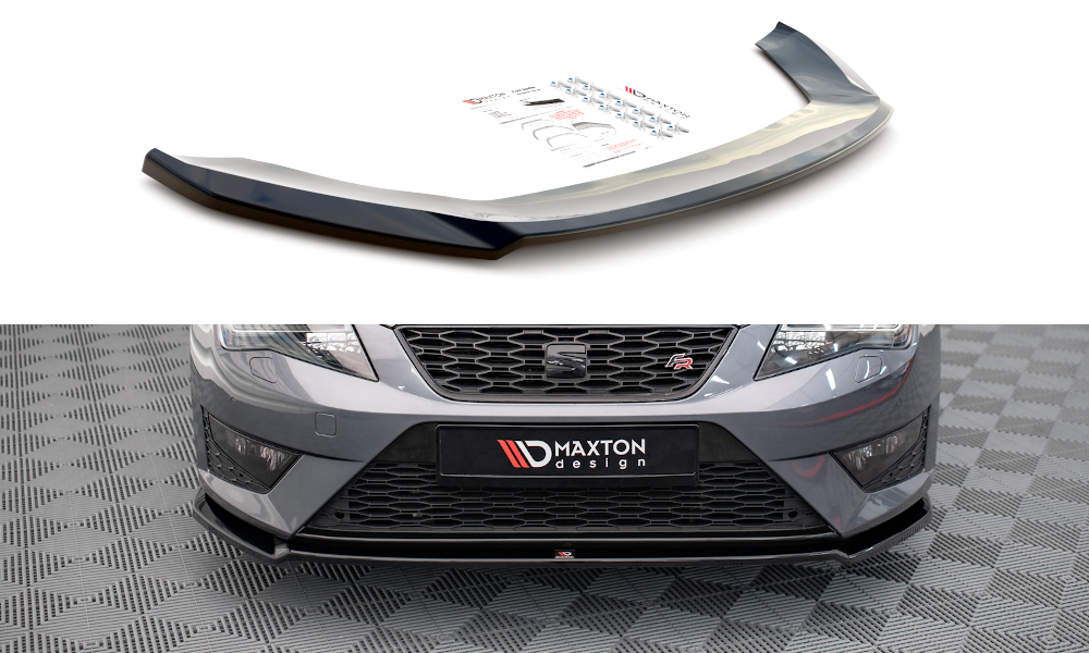 Front Ansatz V.2 für Seat Leon FR / Cupra Mk3 schwarz matt