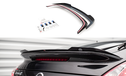 Spoiler CAP für Nissan 370Z Nismo Facelift schwarz Hochglanz