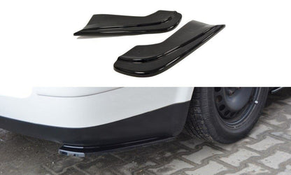 Heck Ansatz Flaps Diffusor für VW PASSAT B5 Kombi schwarz matt
