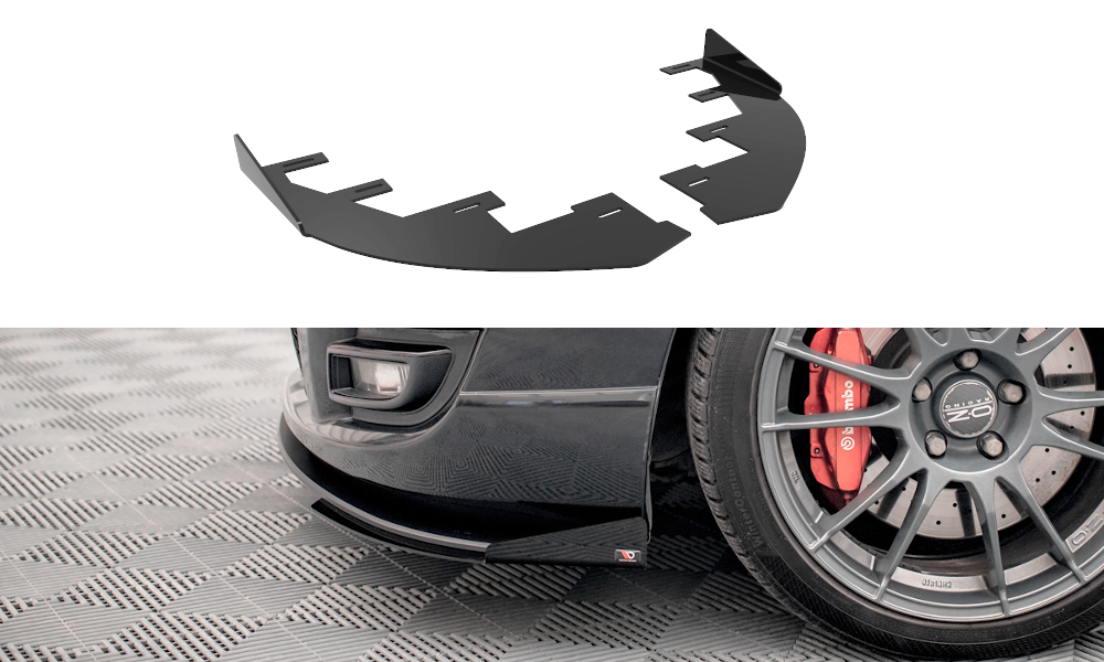 Front Flaps Mazda 3 MPS Mk1 schwarz Hochglanz