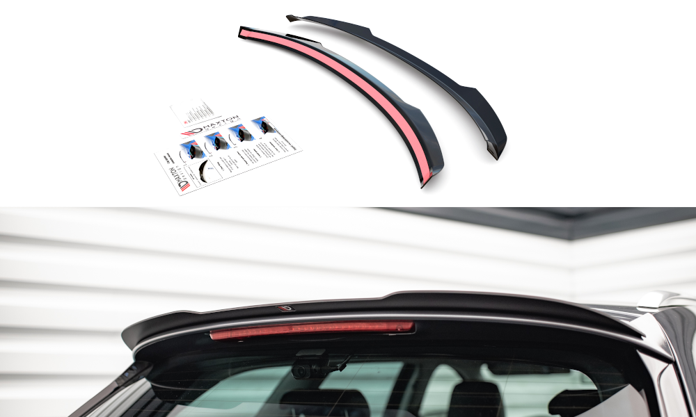 Spoiler CAP für Seat Leon FR Sportstourer Mk3 schwarz Hochglanz