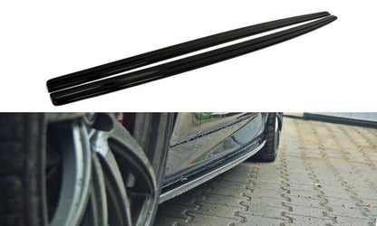 Seitenschweller Ansatz für BMW 5er F10/ F11 M-POWER/ M Paket schwarz Hochglanz