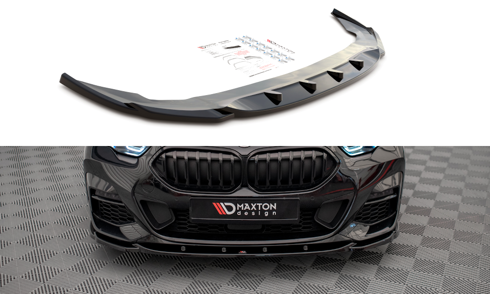 Front Ansatz V.1 für BMW 2 Gran Coupe M-Paket / M235i F44 schwarz matt