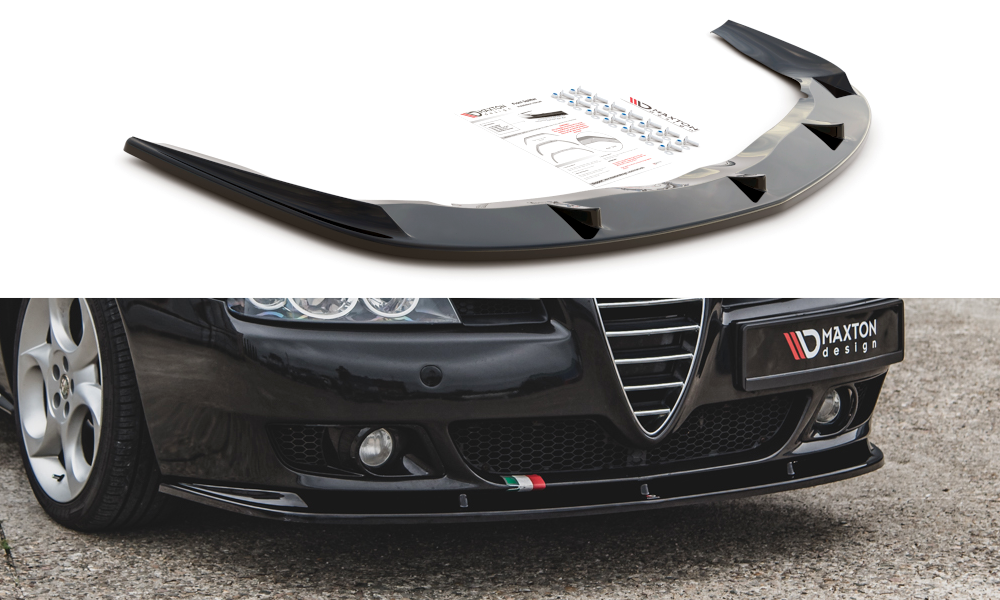 Front Ansatz für Alfa Romeo 156 Facelift schwarz matt
