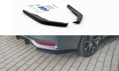 Heck Ansatz Flaps Diffusor für Toyota Corolla XII Limousine Carbon Look