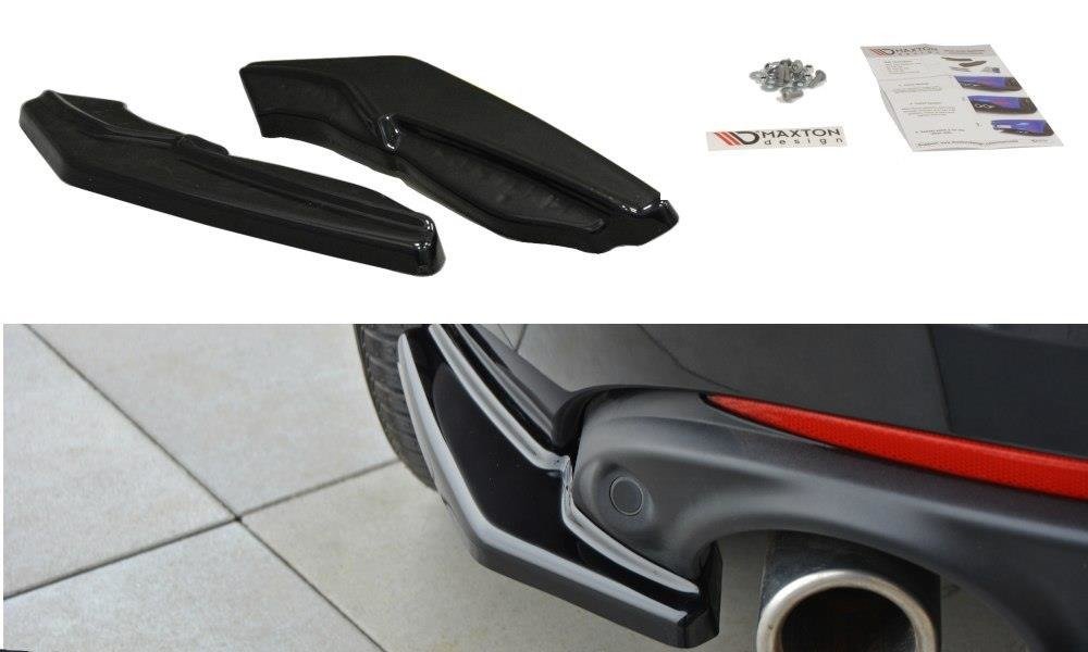 Heck Ansatz Flaps Diffusor für Renault Laguna mk 3 Coupe Carbon Look