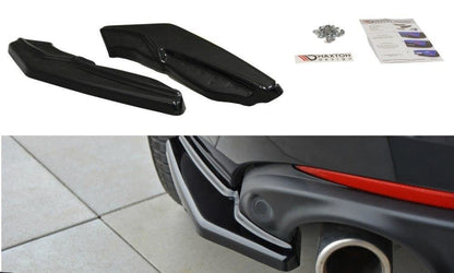 Heck Ansatz Flaps Diffusor für Renault Laguna mk 3 Coupe Carbon Look