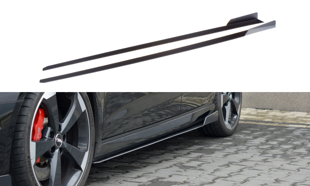 Sport Seitenschweller Ansatz für V.2 für Audi RS3 8V FL Sportback