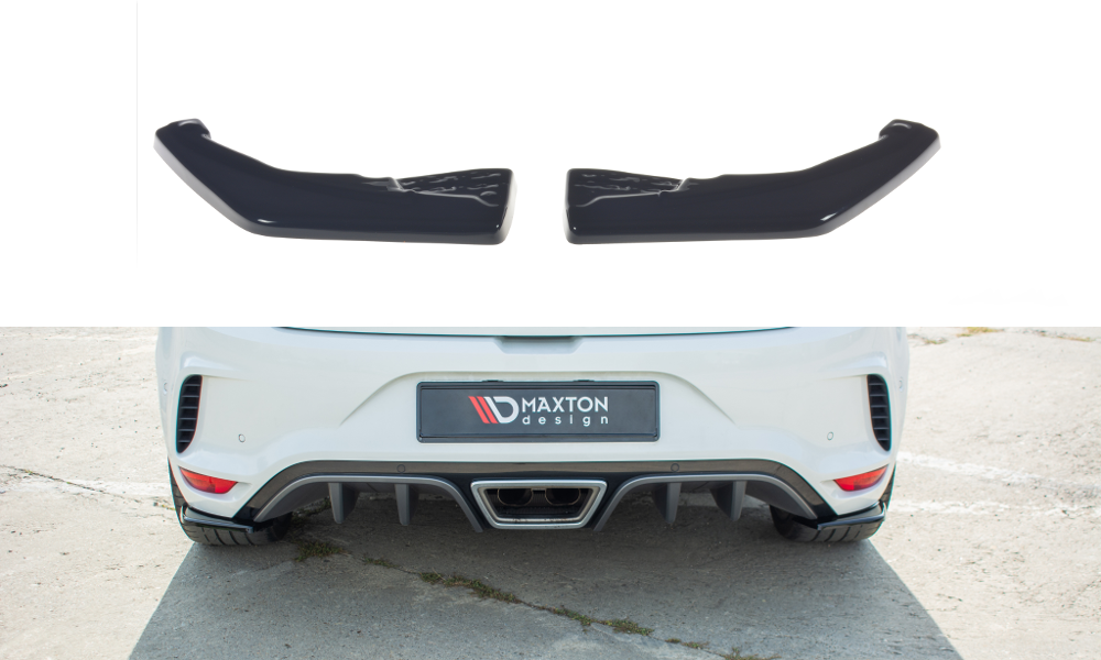Heck Ansatz Flaps Diffusor für Renault Megane IV RS Carbon Look