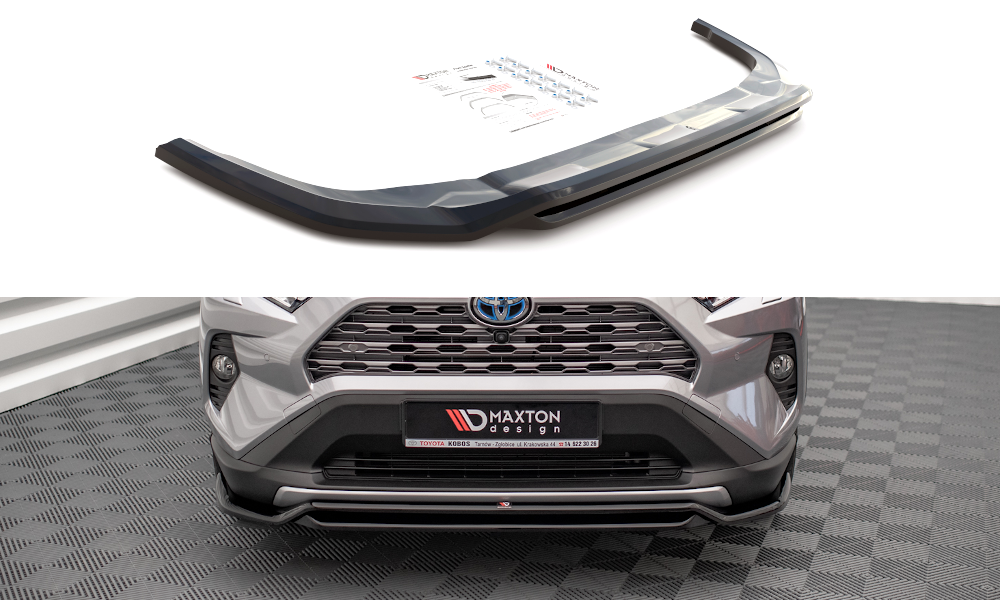 Front Ansatz für Toyota RAV4 Mk5 schwarz Hochglanz