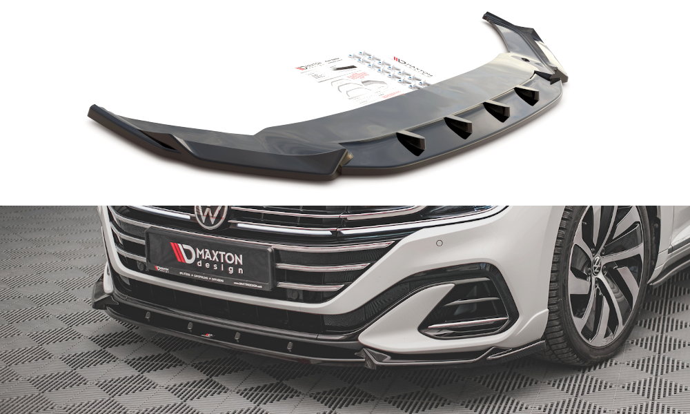 Front Ansatz V.1 für Volkswagen Arteon R-Line Facelift schwarz Hochglanz