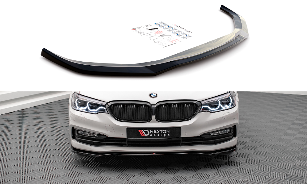 Front Ansatz V.1 für BMW 5er G30 schwarz Hochglanz