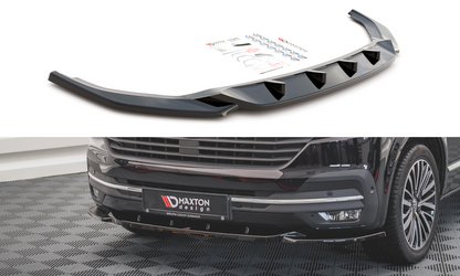 Front Ansatz V.2 für Volkswagen T6 Facelift schwarz Hochglanz