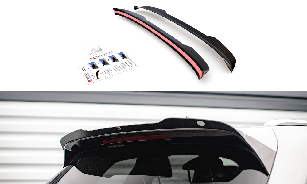 Spoiler CAP für Volkswagen Touareg R-Line Mk3 schwarz Hochglanz