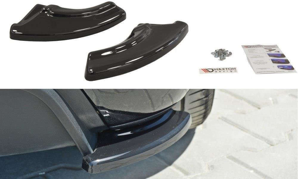 Heck Ansatz Flaps Diffusor für Fiat Punto Evo Abarth schwarz matt