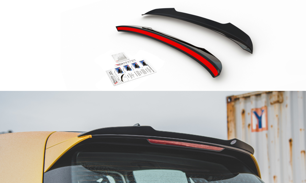 Spoiler CAP V.1 für VW Golf 8 schwarz Hochglanz