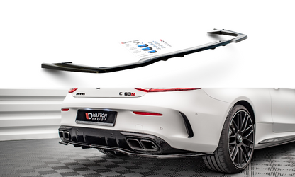 Mittlerer Diffusor Heck Ansatz DTM Look für Mercedes-AMG C 63 AMG Coupe C205 Facelift Carbon Look