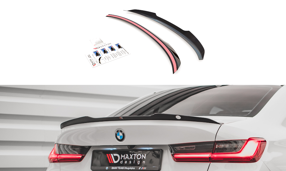 Spoiler CAP für BMW 3er G20 schwarz Hochglanz