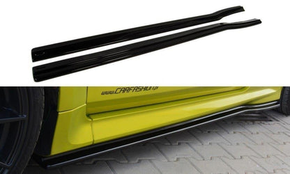 Seitenschweller Diffuser Ford Focus RS Mk2 schwarz matt