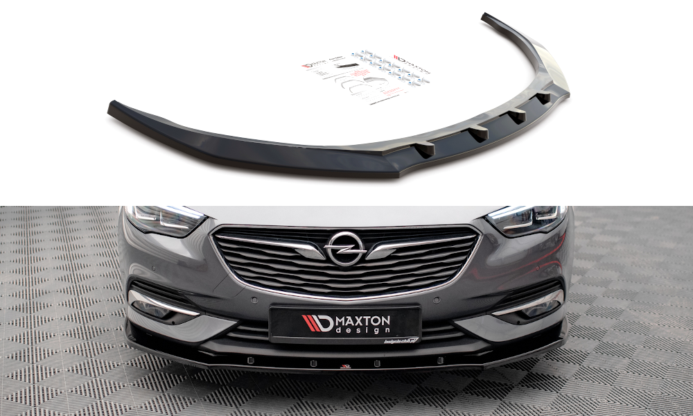 Front Ansatz V.1 für Opel Insignia Mk2 schwarz Hochglanz