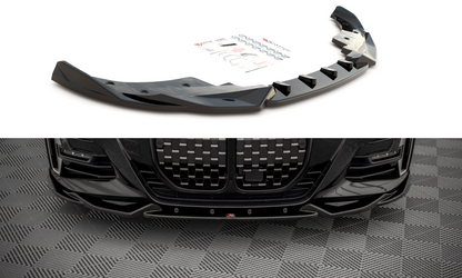 Front Ansatz V.2 für BMW 4er M-Paket G22 schwarz Hochglanz