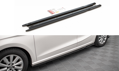 Seitenschweller Ansatz für V.2 für Seat Ibiza FR/ Standard Mk5 Carbon Look
