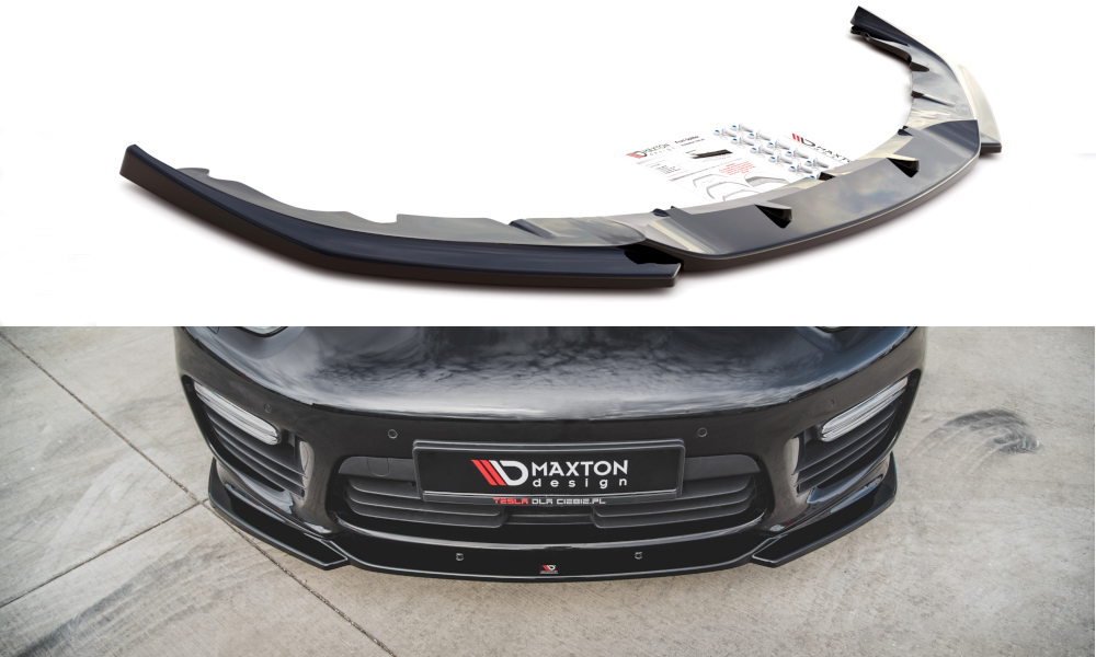 Front Ansatz V.2 für Porsche Panamera Turbo 970 Facelift schwarz matt