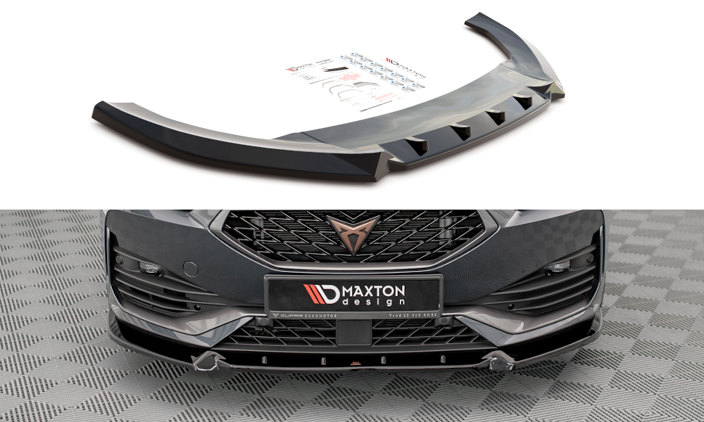 Front Ansatz V.1 für Cupra Leon schwarz Hochglanz