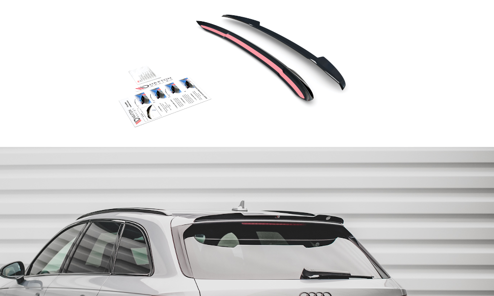 Spoiler CAP V.2 für Audi S4 / A4 S-Line Avant B9  schwarz matt