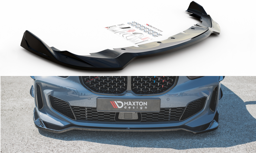 Front Ansatz V.5 für BMW 1er F40 M-Paket / M135i  schwarz matt
