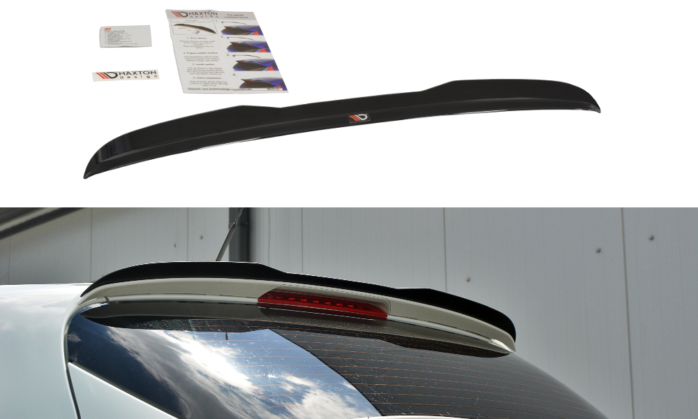 Spoiler CAP für Fiat Bravo Mk2 Sport  schwarz Hochglanz