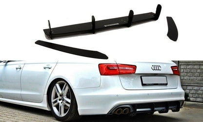 Heckschürze für & Heck Ansatz Flaps Diffusor für Audi A6 S-Line C7 (auspuffendrohr 1x2)