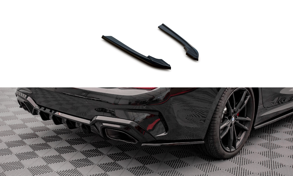 Heck Ansatz Flaps Diffusor V.3 für BMW 3er M-Paket G20 / G21 schwarz matt