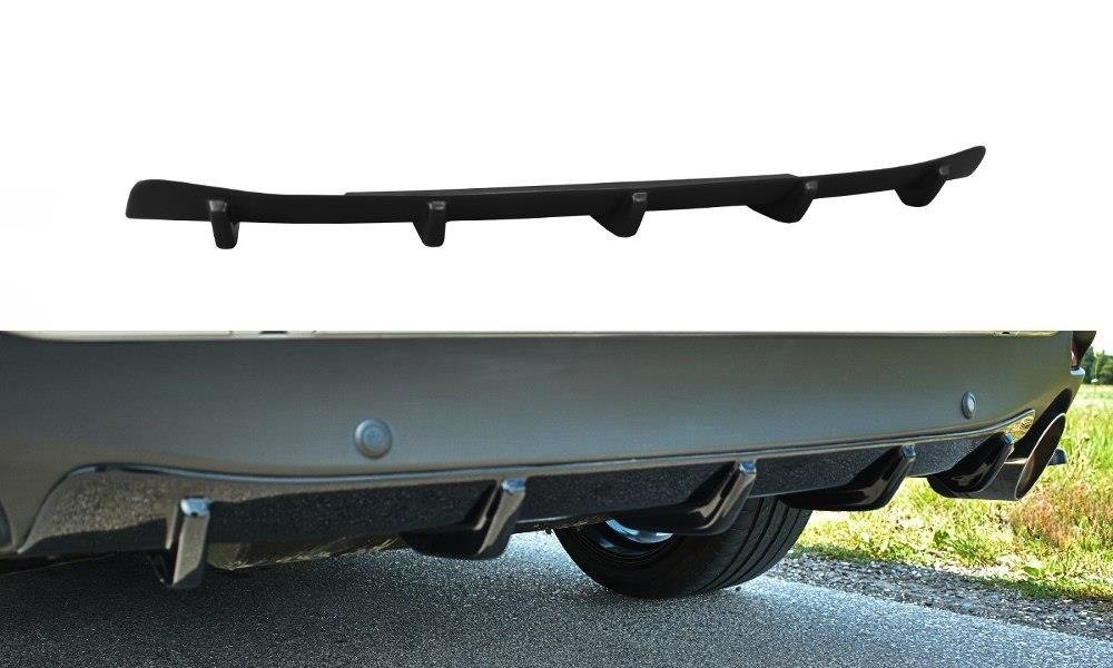 Diffusor Heck Ansatz für Mazda 6 GJ (Mk3) Wagon schwarz Hochglanz