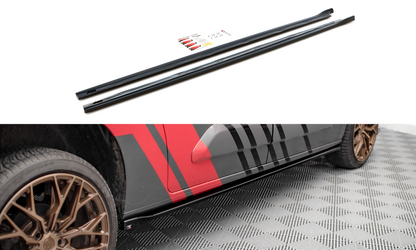 Seitenschweller Ansatz für Peugeot Partner Maxi Mk3 schwarz matt