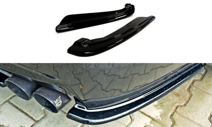 Heck Ansatz Flaps Diffusor für BMW 5er F11 M Paket (mit zwei Doppel Endstücken) Carbon Look