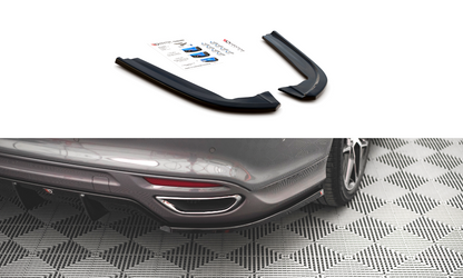 Heck Ansatz Flaps Diffusor V.2 für Ford Mondeo ST-Line Mk5 Facelift schwarz matt